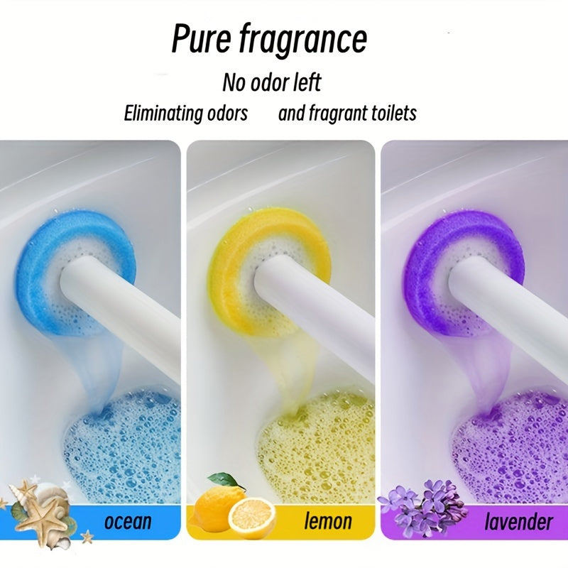 8 ta to'ldirish boshli va aromatizatsiyalangan planshetlar bilan birga foydalaniladigan bitta foydalaniladigan hojatxona cho'tkasi to'plami