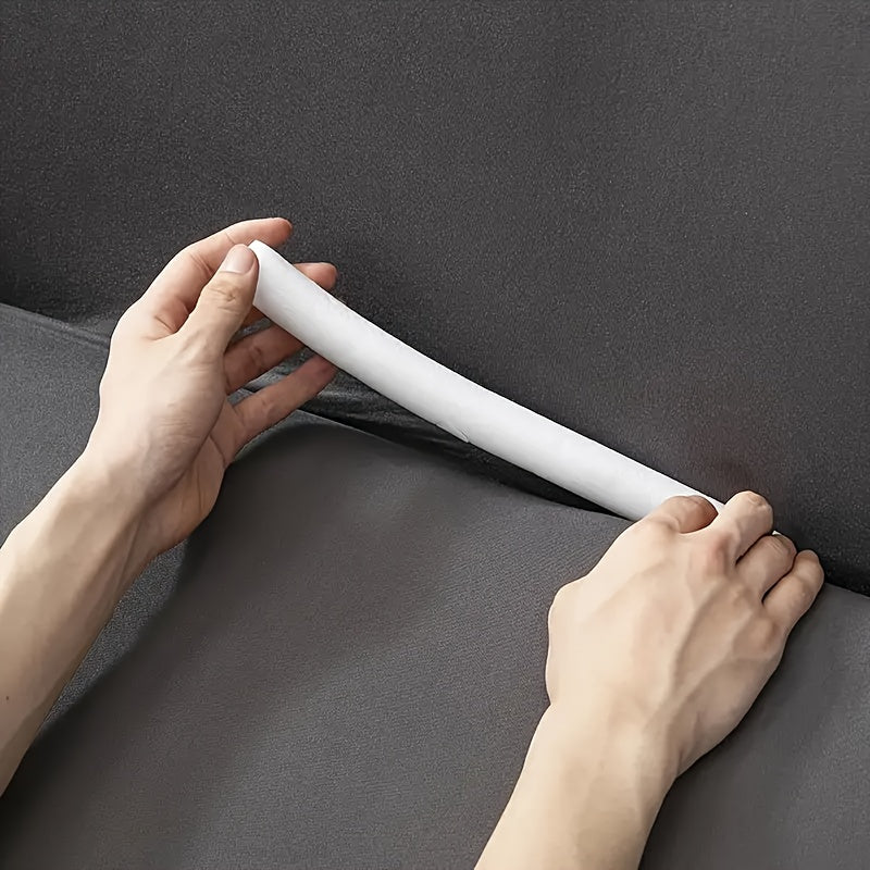 Paquete de 10 correas de funda de espuma blanca para sofá, clips antideslizantes, protección de muebles