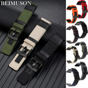 Nylon Quick Release Watch Band Canvas Fabric Strap Stainless Steel Buckle 20/22mm