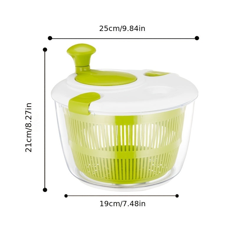 Plastic Salad Spinner with Filter Basket for Drying Fruits and Vegetables