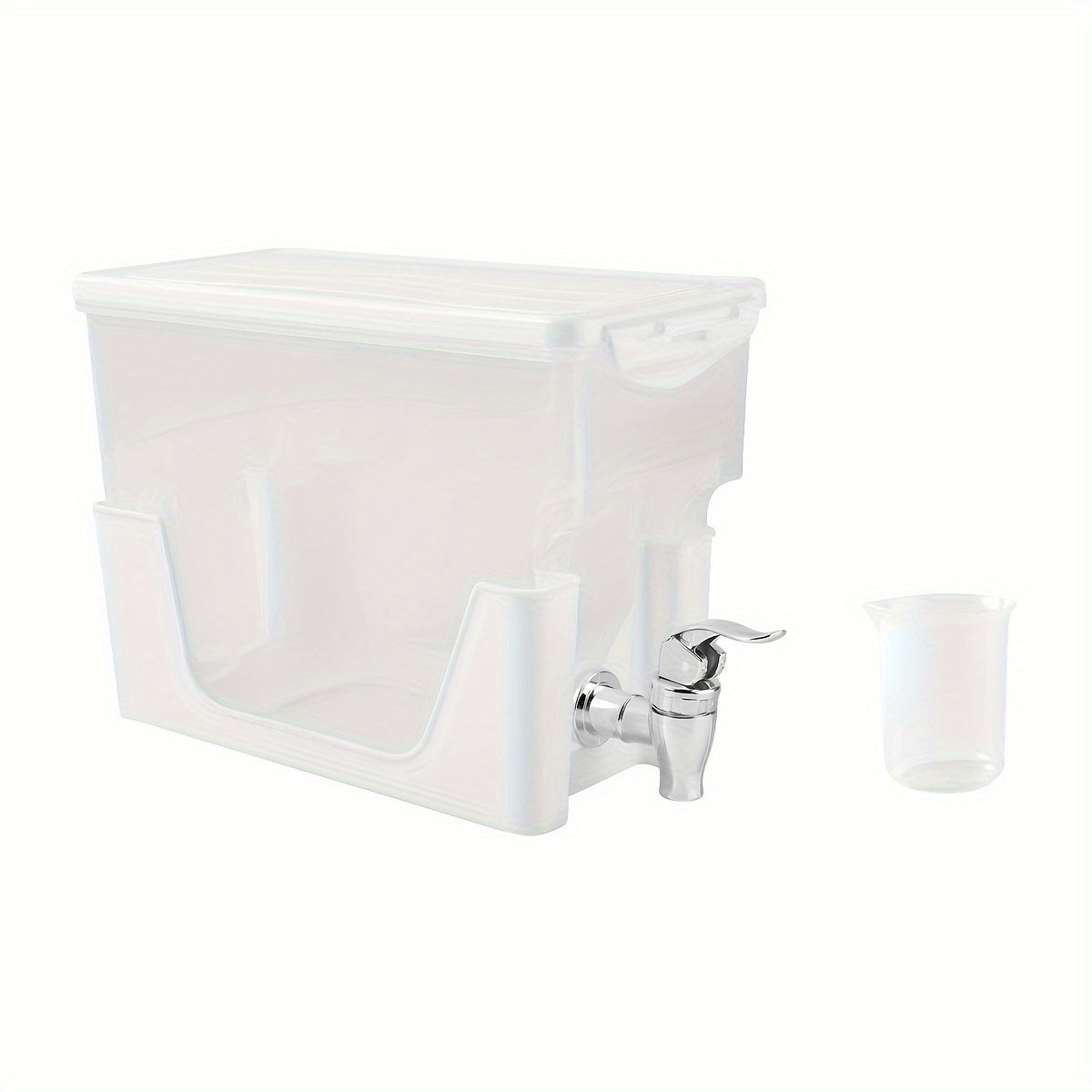 Laundry Detergent Dispenser with Measuring Cup for Laundry Room Organization