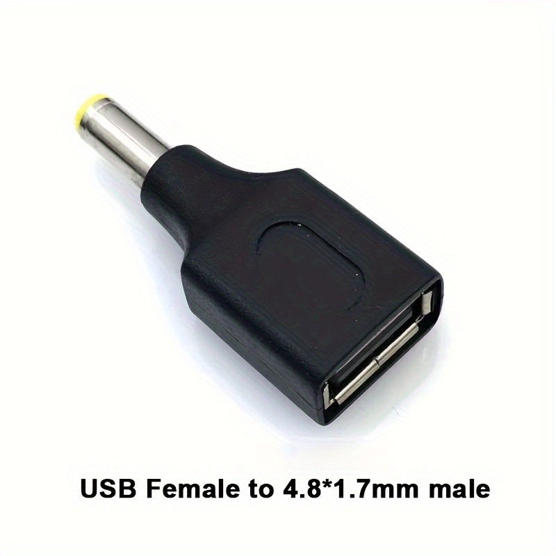 Convertidor de USB a corriente continua para cargar dispositivos, compatibilidad de 5.5x2.5mm a 3.5x1.35mm