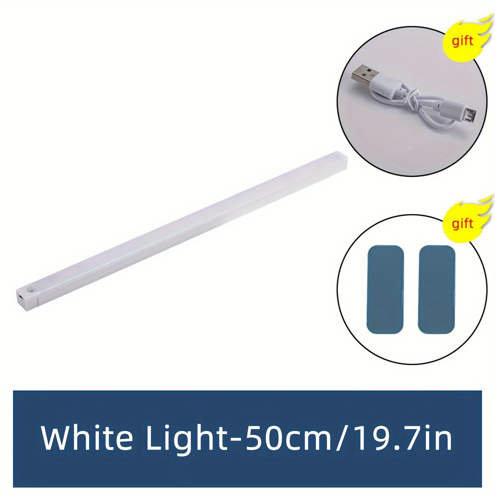 LED Motion Sensor Light with USB Rechargeable, Multiple Sizes for Indoor Use