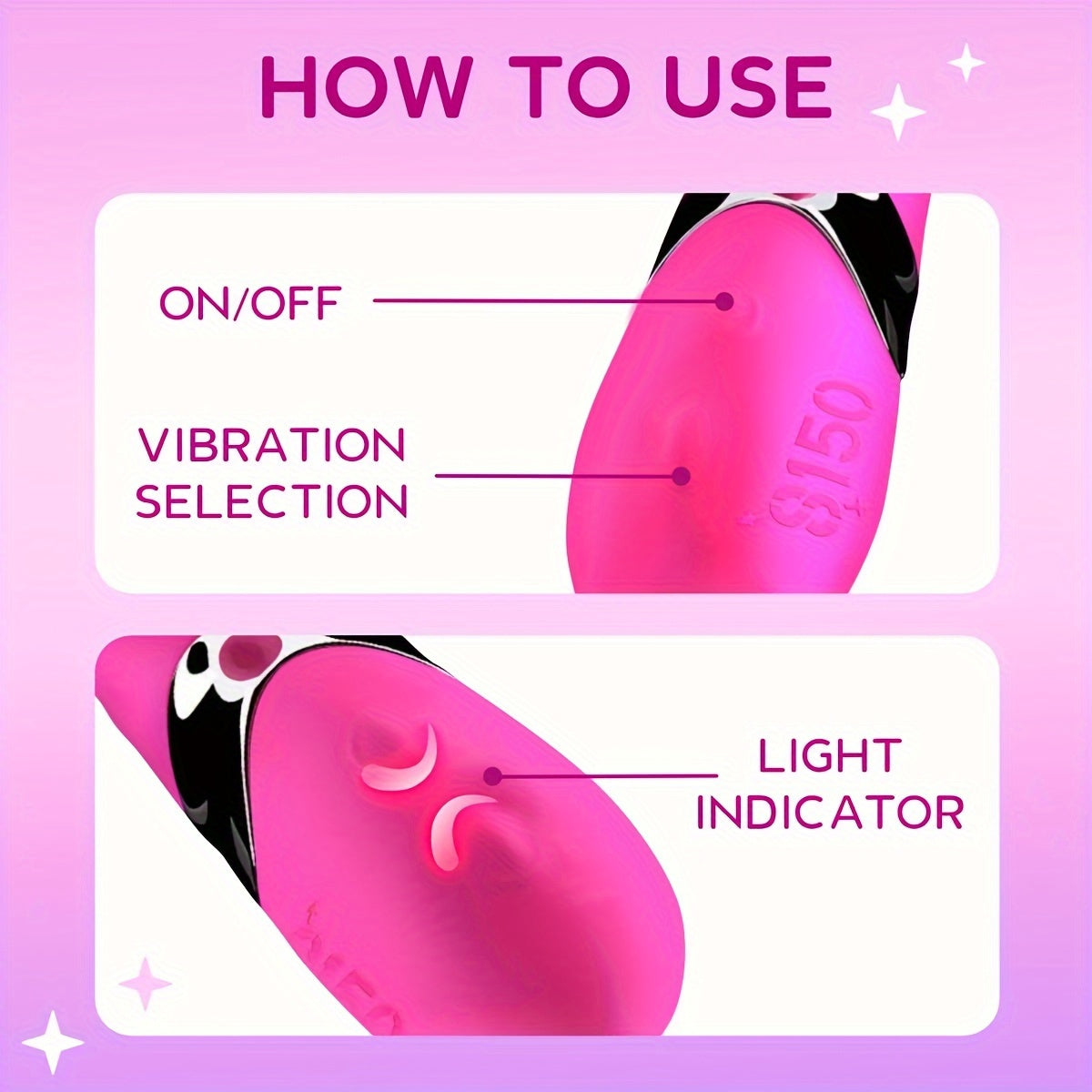 ayollar uchun silikon G-spot vibratori, 10 rejimli, pushti stimulyator