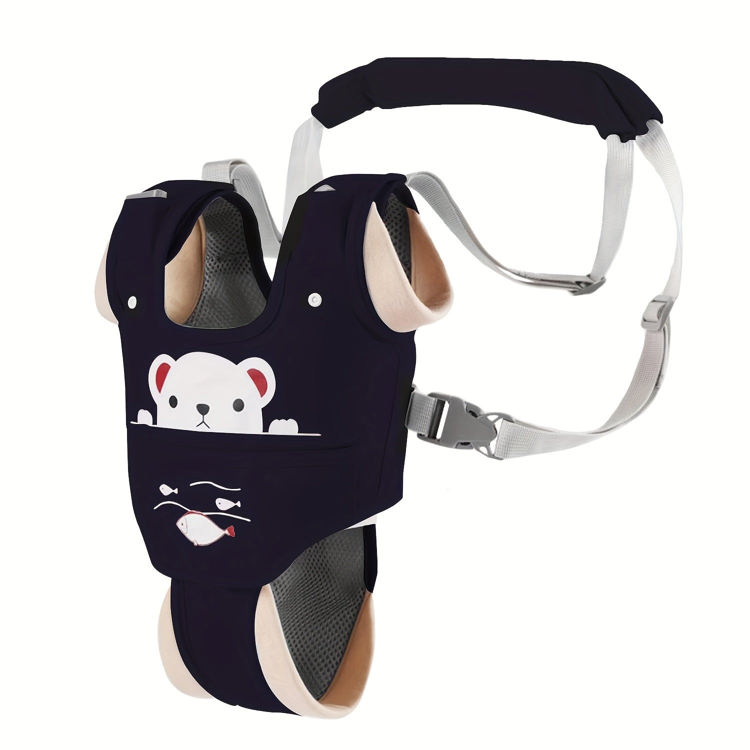 Adjustable Safety Harness Strap Rope with Removable Crotch Protector for Walking Assistance