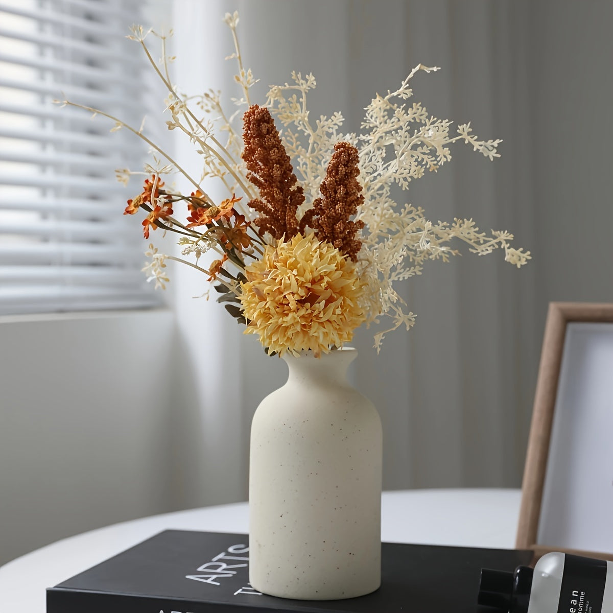 Single Chrysanthemum Flower Bouquet for Home Office Wedding Decor