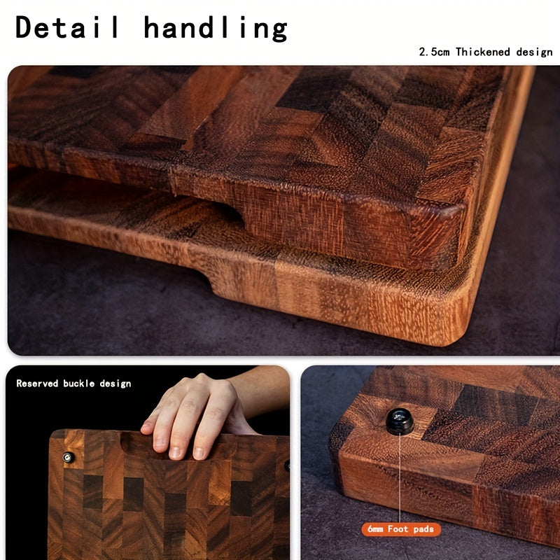 Black Walnut Wood Cutting Board Rectangular for Fruits Vegetables Holiday Use