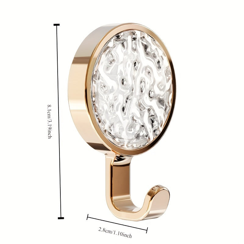 Glacier Pattern Wall Hook Set Seamless Non-perforated Bathroom Door Hanging