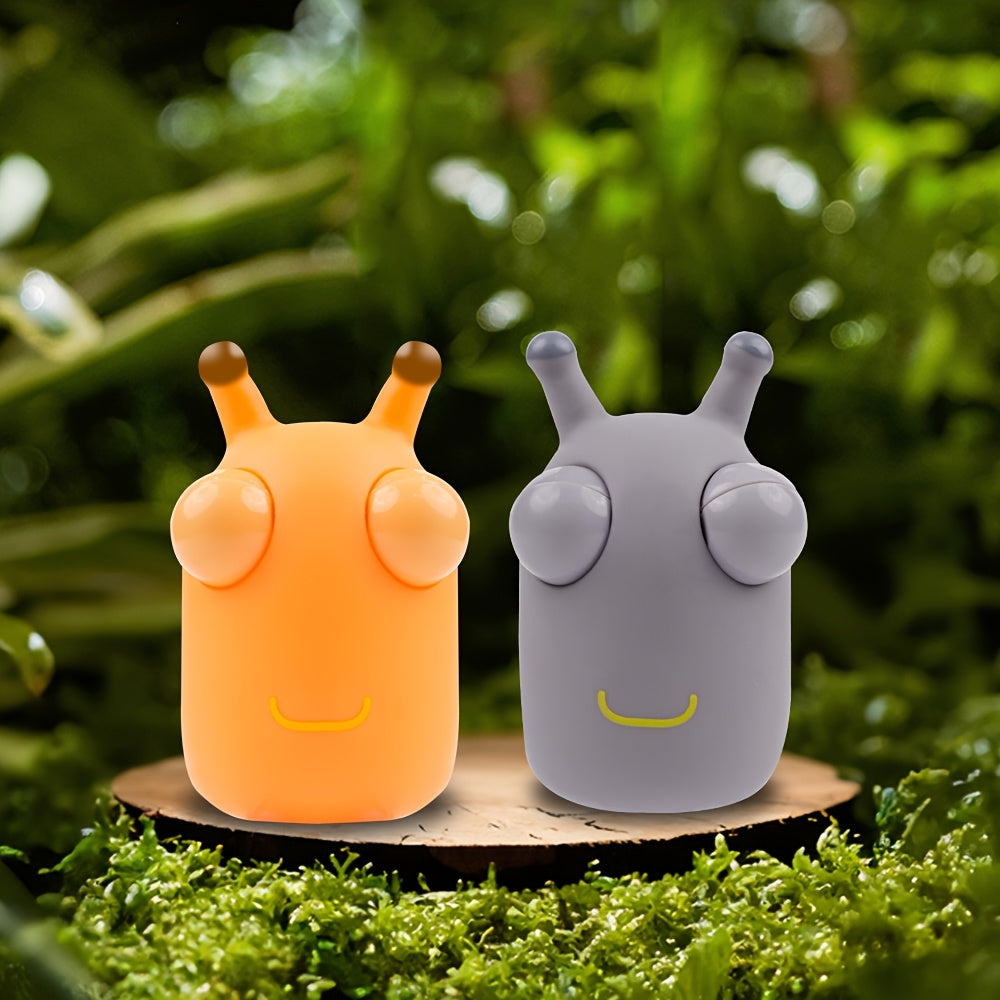 Kurtchalar fidget o'yinchoq, chiqadigan ko'zlar bilan, plastik, elektrsiz, stressni kamaytirish uchun, 3-6 yosh, siqish va o'yin uchun qiziqarli o'yinchoq