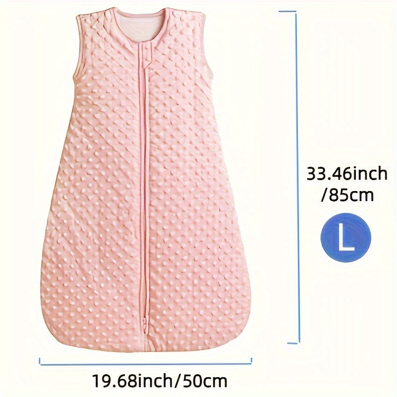 Yangi tug'ilganlar va kichkina bolalar uchun bolalar uyqu sumkasi 2.5 TOG Minky Dot paxta uyqu sumkasi