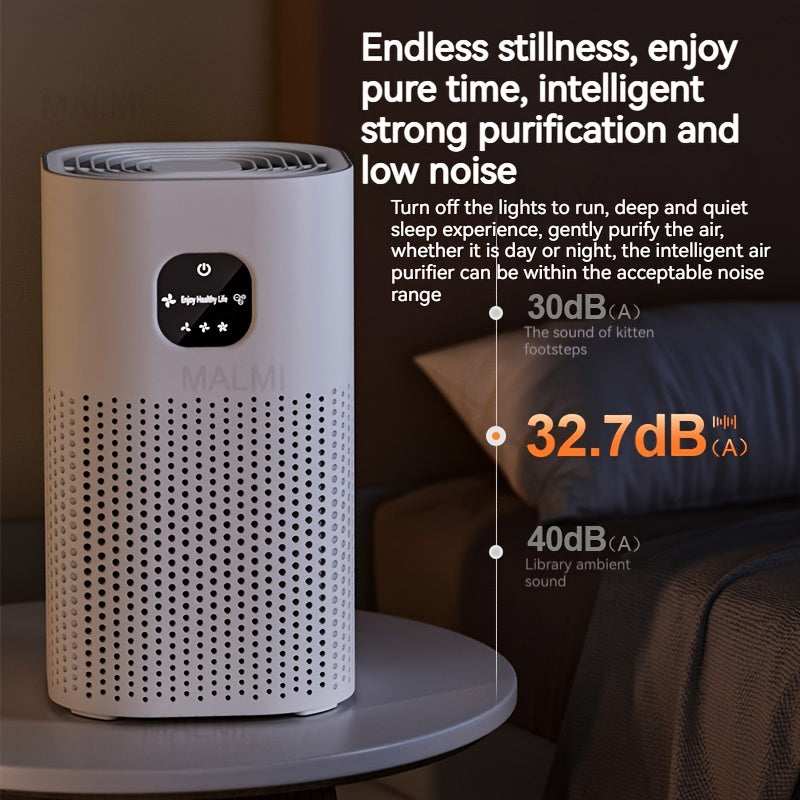 Smart Touch Air Purifier for Home with 3-Speed HEPA Filter