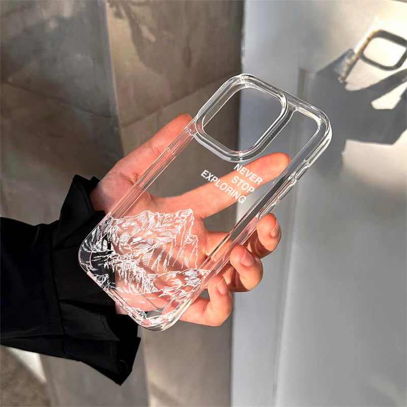 Durable TPU Phone Case for iPhone 12 13 14 15 16 Pro Max Plus Shockproof Lens Protection