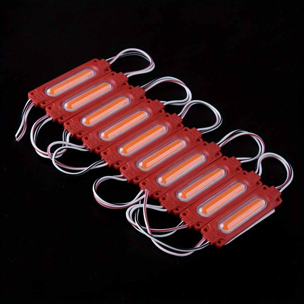 10PCS Módulos de luces LED COB para camión y coche DC12V 24V luces de advertencia laterales