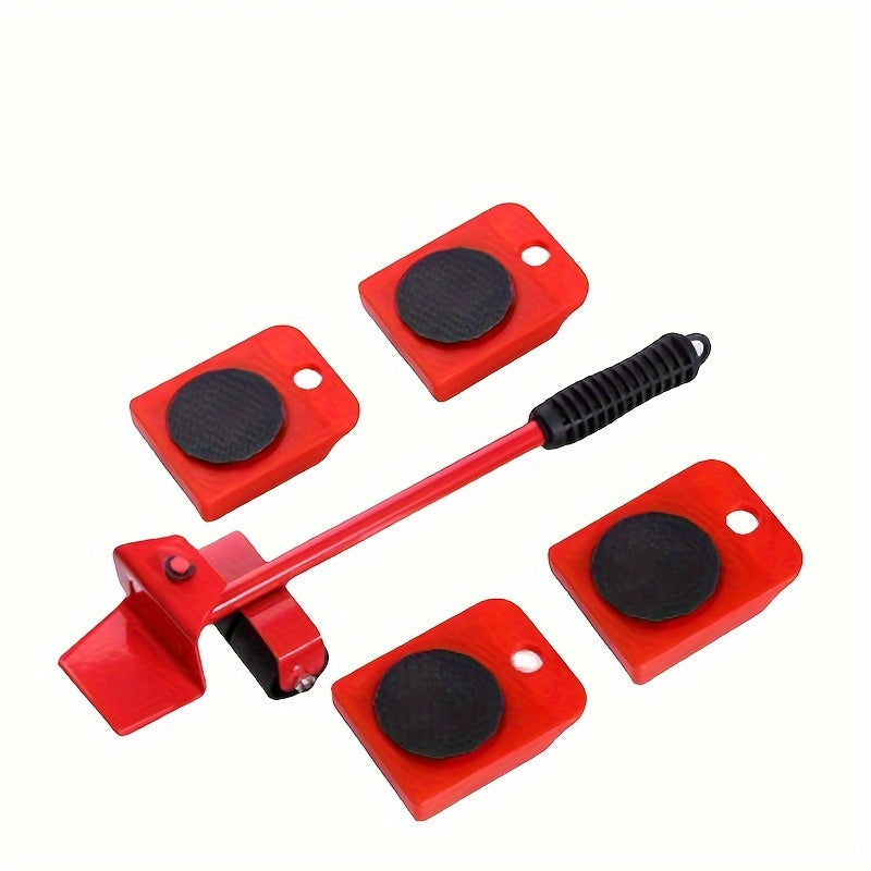 Five-Piece Carbon Steel Furniture Moving System with Lifter Tools