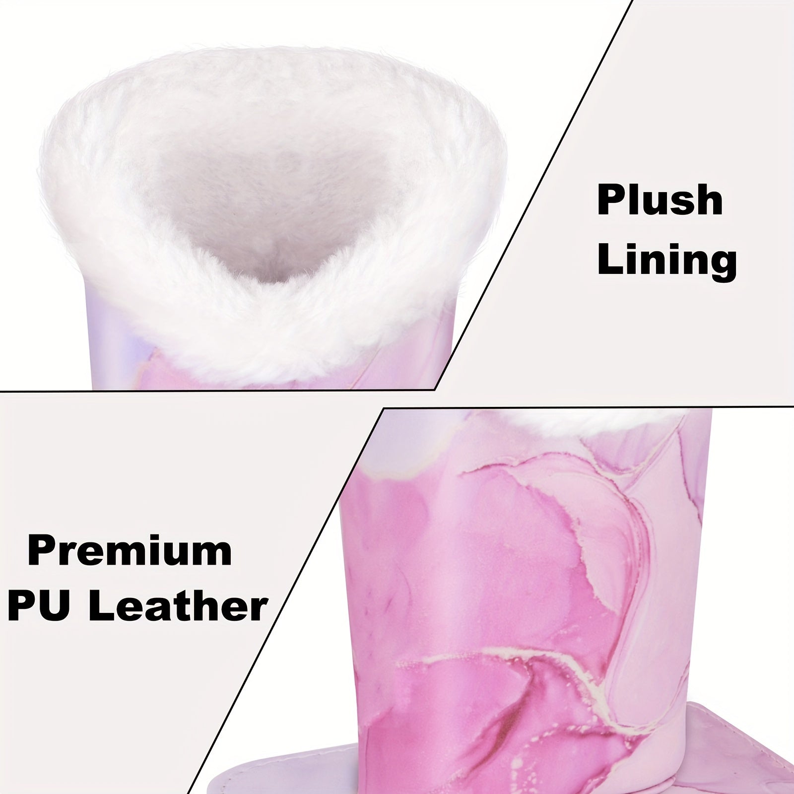 White Plush Glasses Holder with Removable Magnetic Base Faux Leather Storage Case