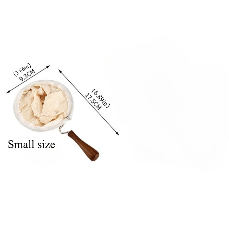 Reusable Flannel Coffee Filter Sock with Wooden Handle for Home Use