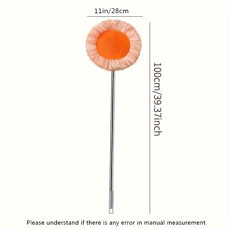 Mopa versátil para techo y pared de naranja para pisos, azulejos, vidrio, coches, húmedo y seco, de doble uso