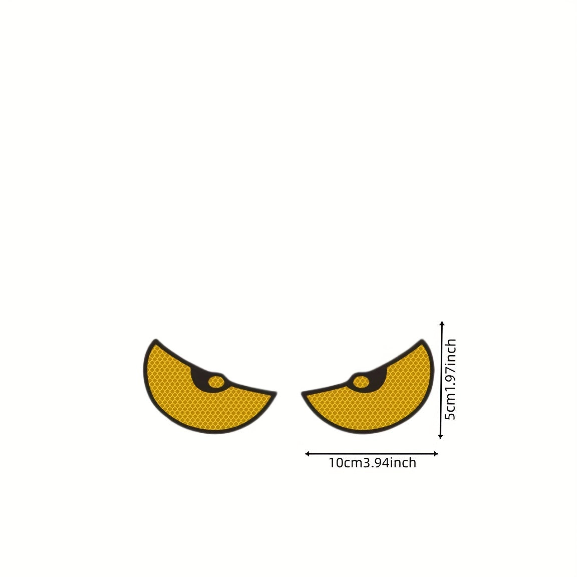 Vehicle Reflective Car Stickers 2pcs Set Safety Visibility Demon Eye