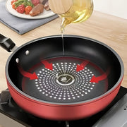 Cast Iron Skillet Fry Pan Non-Stick Handle Suitable for Gas and Induction Stoves