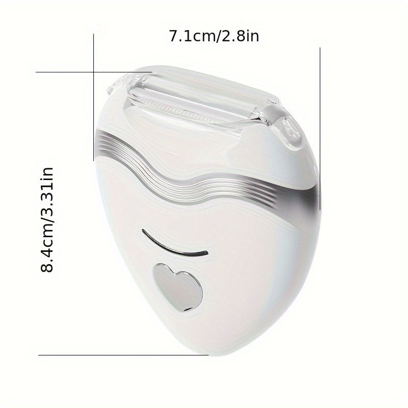 Electric shaver for bikini line face leg underarm wet dry wireless USB charging portable