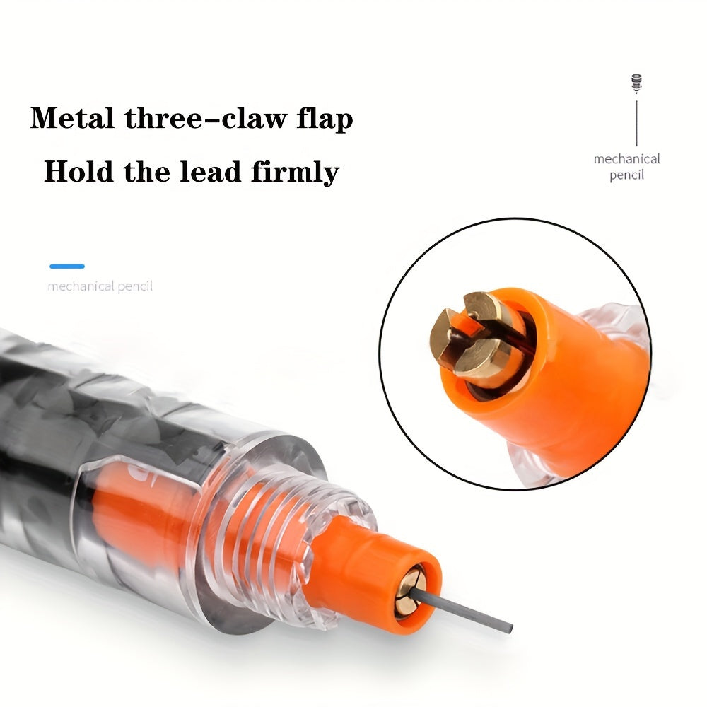 Lápiz mecánico borrable de 0.5mm con mina HB y acción giratoria para uso en oficina