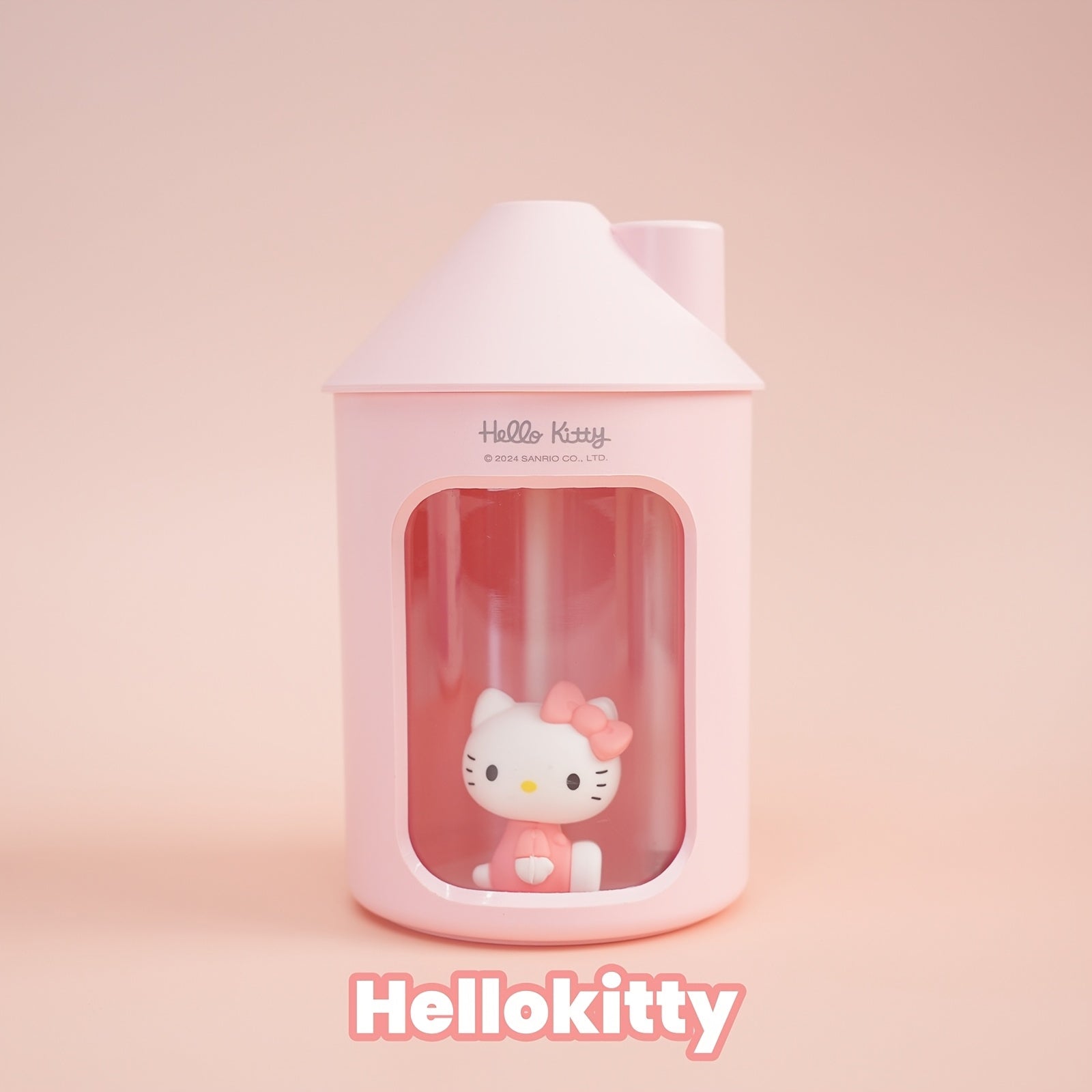 Humidificador de niebla fría con forma de casa para niños, con luz nocturna, 450 ml, azul