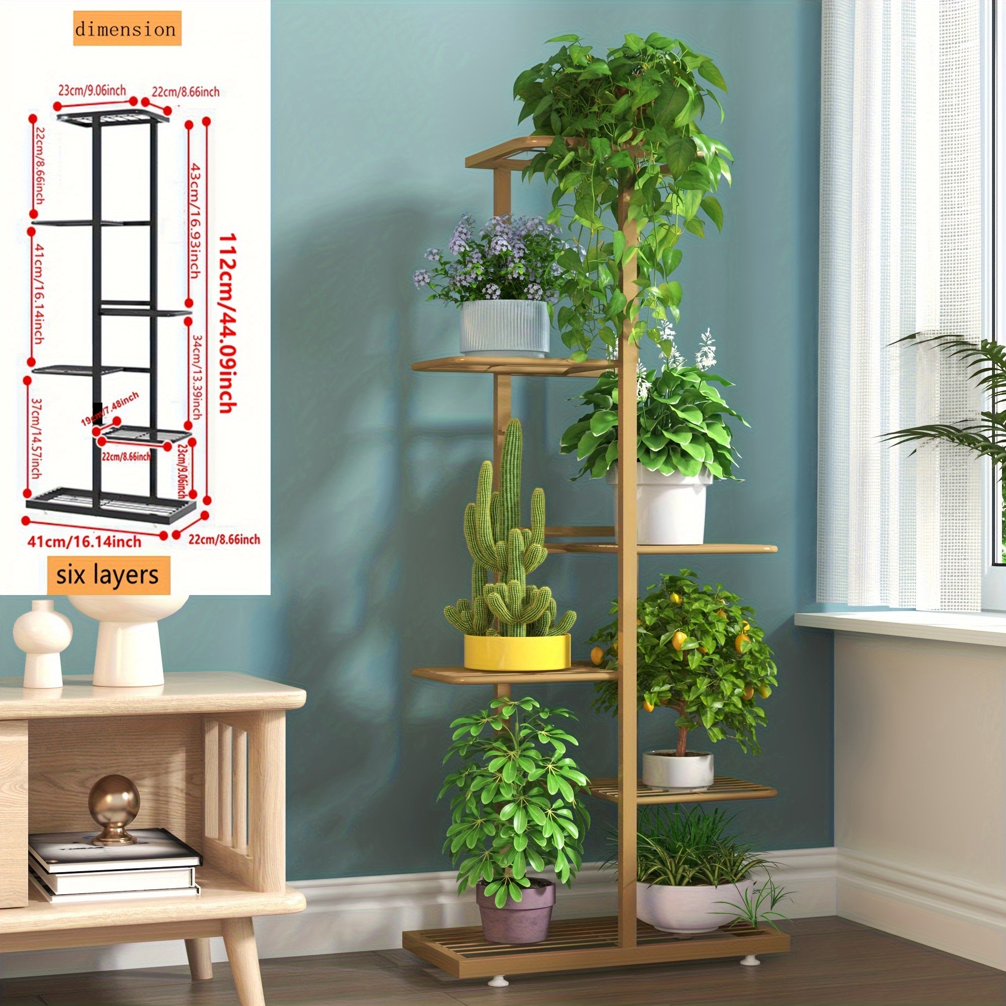 European Style Multi-Tier Metal Plant Stand White Rustproof Indoor Balcony Decor