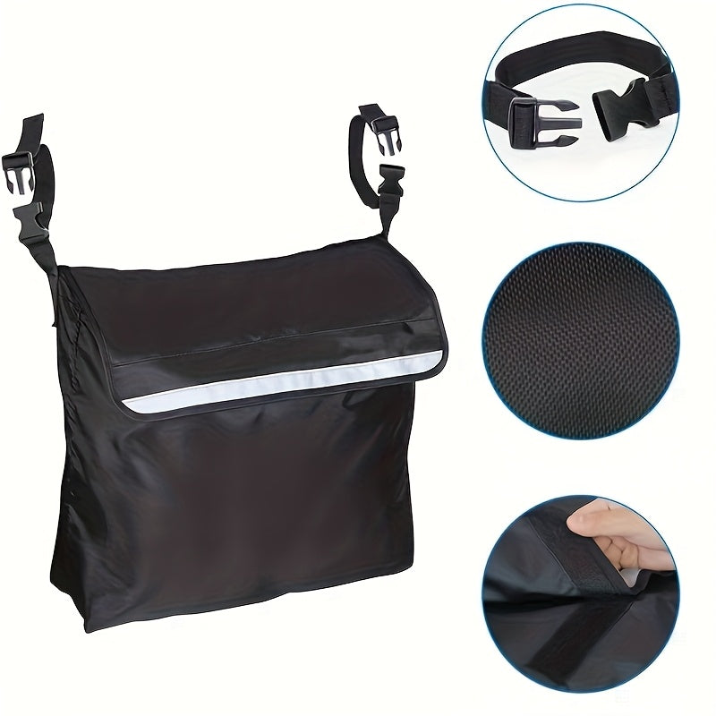 Large Capacity Hanging Storage Bag for Shopping Trolleys with Multiple Pockets