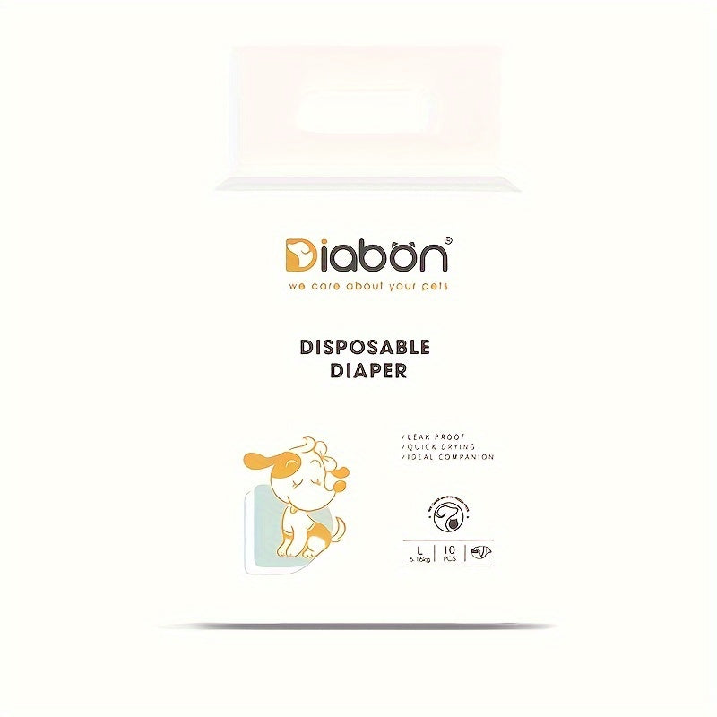 Dog Diapers Pack of 10 in Sizes S M L XL Polyester Safety and Physiological Pants