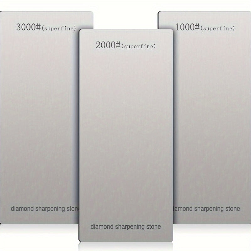 Diamond Knife Sharpener with EVA Sharpening Stone and Anti-Slip Silicone Base