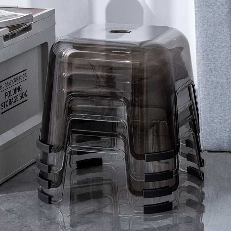 Маленький нескользящий штабелируемый табурет для кухни, ванной комнаты, спальни, прочный и устойчивый