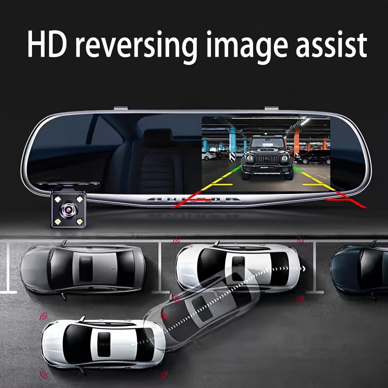 HD Dual Lens Car Dash Cam Night Vision Loop Recording 1080p 64GB Memory