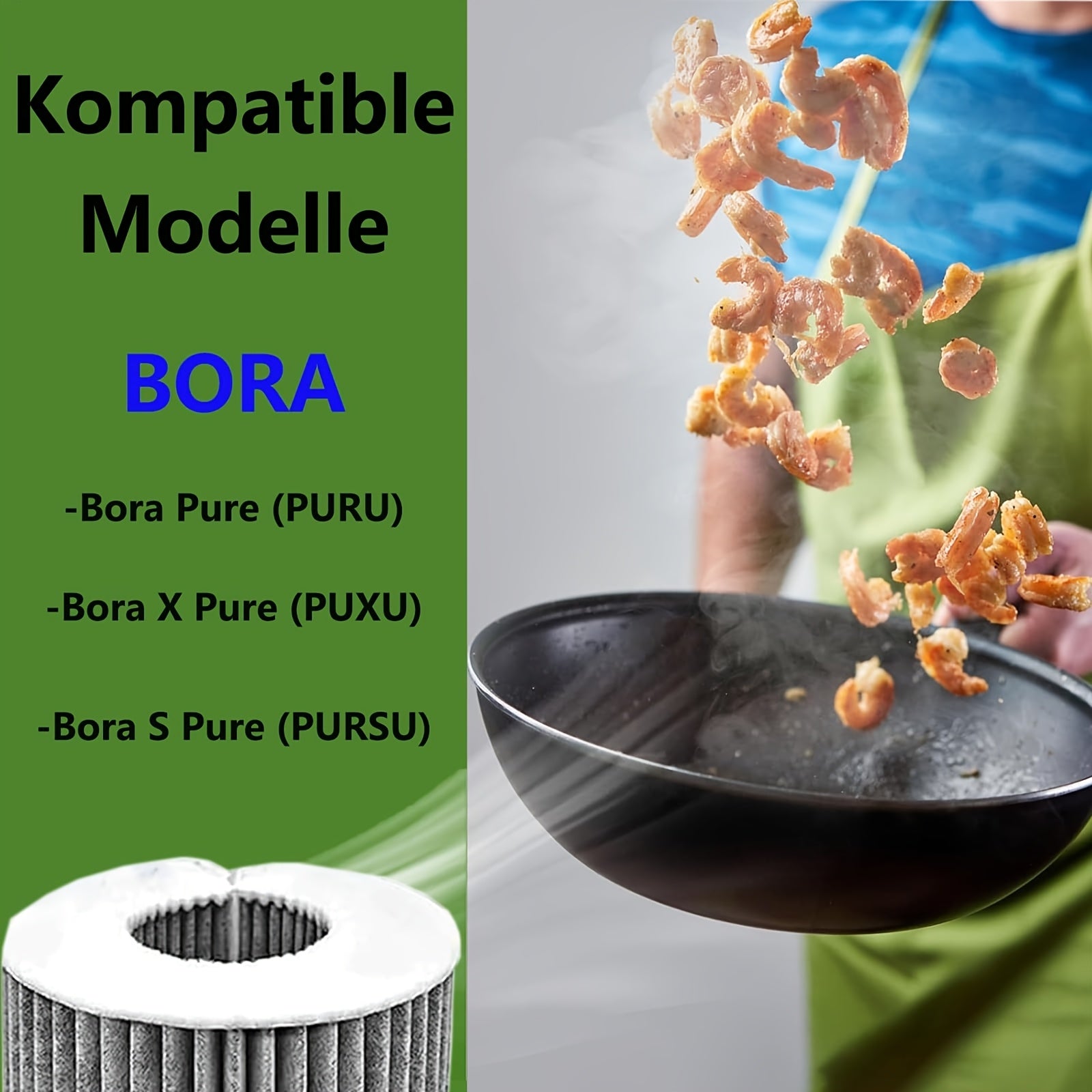 Range Hood uchun 2 ta paket faol uglerod filtrlari 150mm almashtirish aksessuari