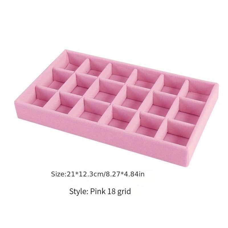 Organizador de joyas con bandeja para maquillaje para pendientes, pulseras y anillos, almacenamiento de escritorio