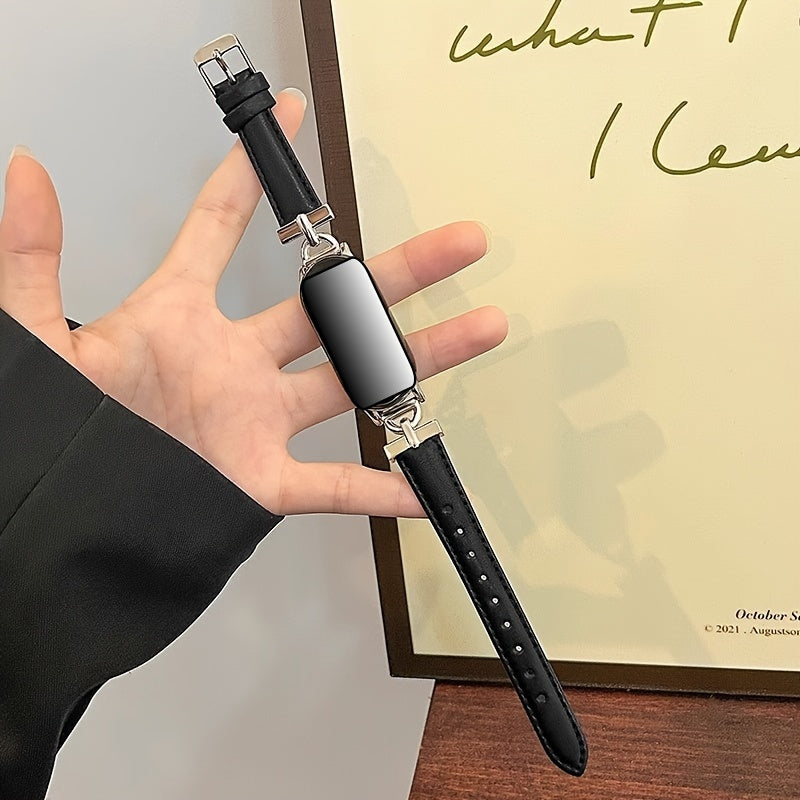 Synthetic Leather Watch Strap for Men and Women with D-Buckle NFC Fit Durable Breathable