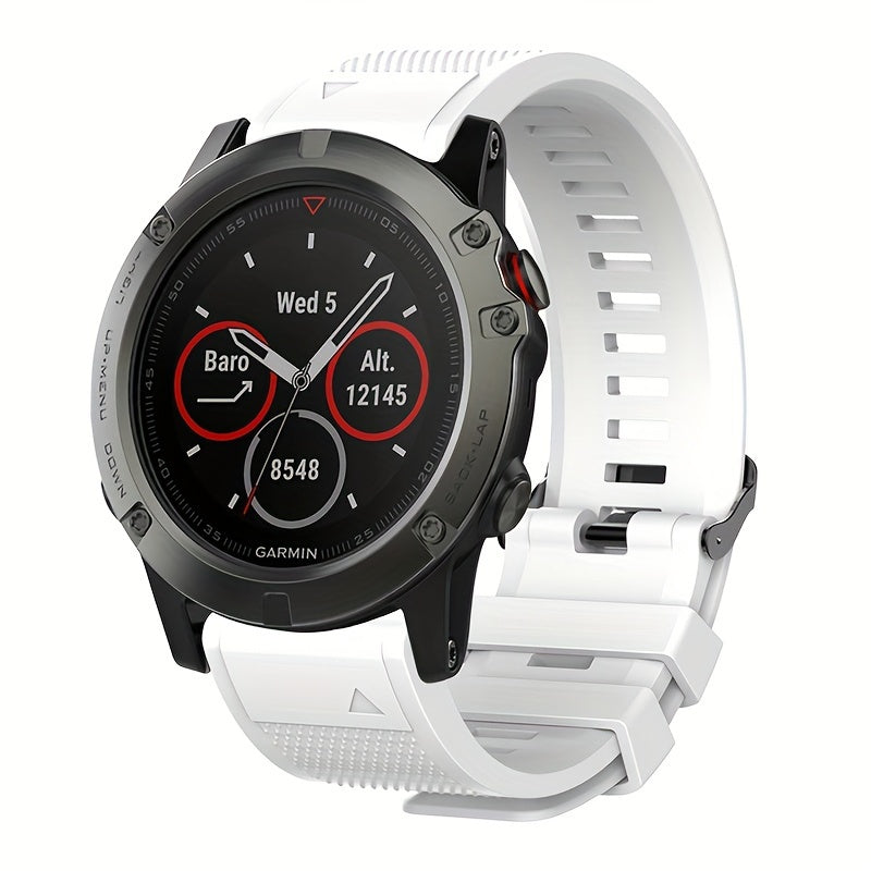 Garmin Fenix 7 Solar, Forerunner 955, Instinct 2 va boshqalar uchun maksimal qulaylik va chidamlilik uchun mo'ljallangan yuqori samarali sport kamarlarimiz bilan yangilang. Fenix 6, 5, Forerunner 945, Fenix3 HR, Descent MK 1 va boshqalar bilan mos keladi.