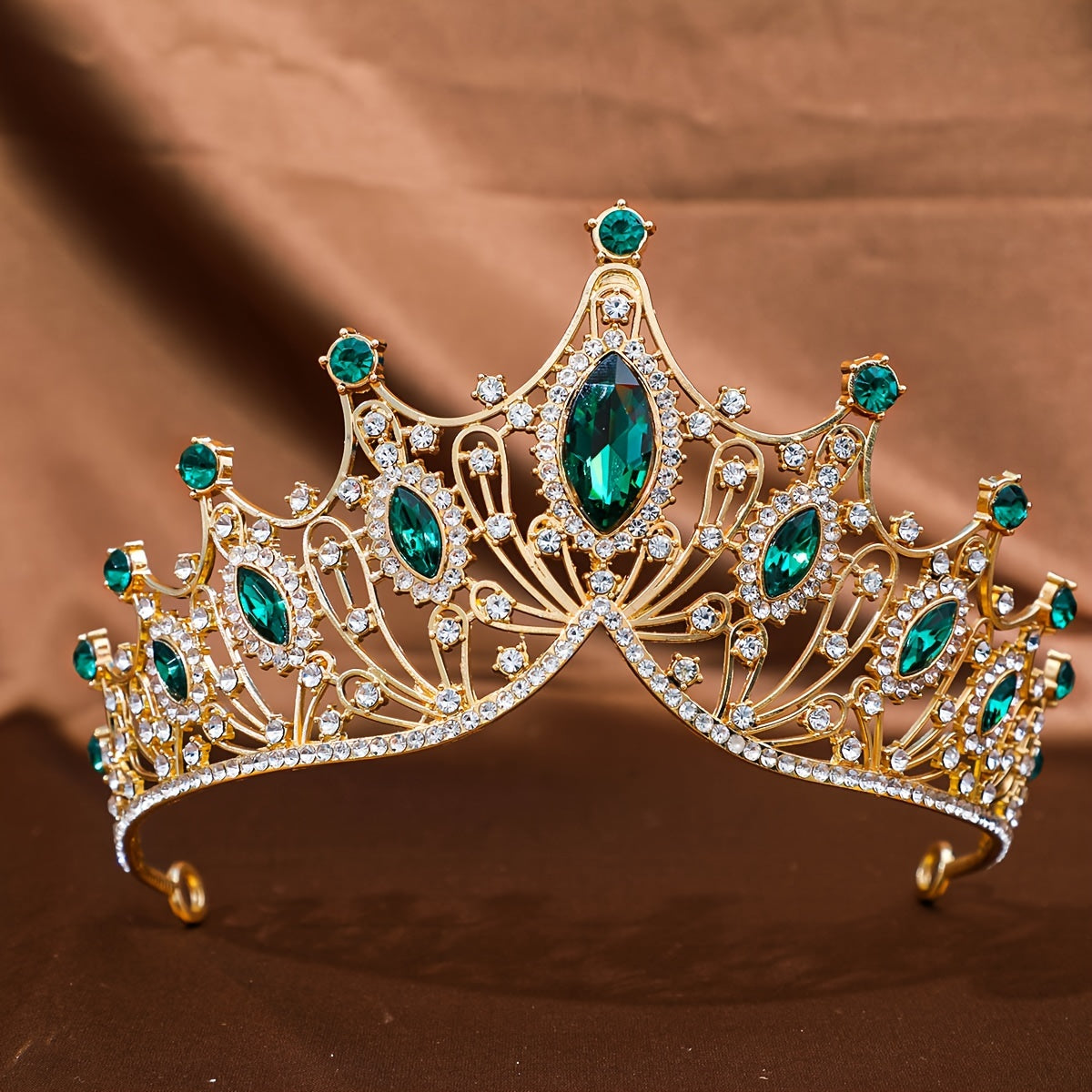 Girls Rhinestone Crown Headband for Weddings and Parties Elegant Hair Accessory