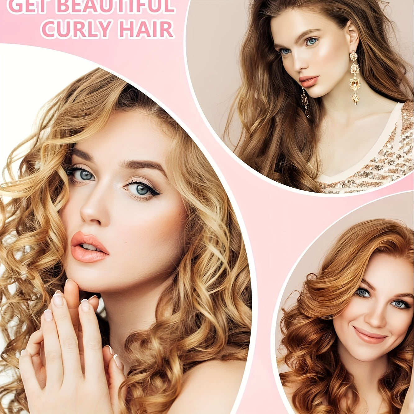 26-Piece Large Hair Roller Set with Self-Clipping Curlers and Clips for DIY Styling