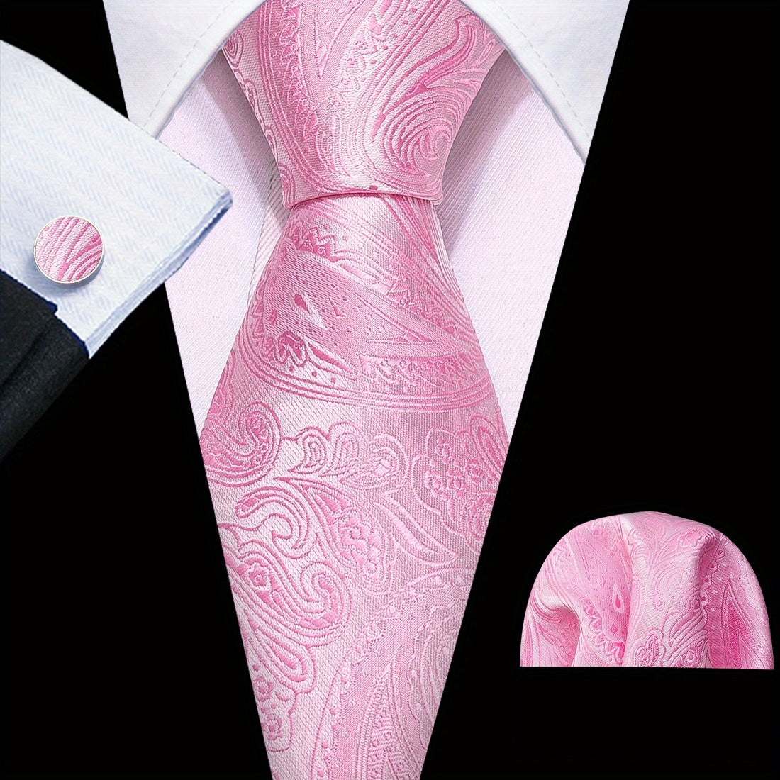 Men's Paisley Woven Necktie for Weddings and Formal Events
