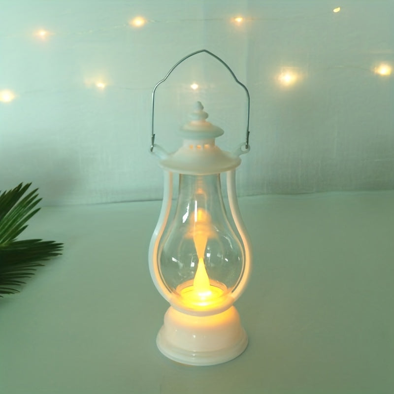 Retro Portable LED Pony Lamp Holiday Decoration Creative Design Atmosphere Lighting Copper Wire and Wine Pot Candle Light