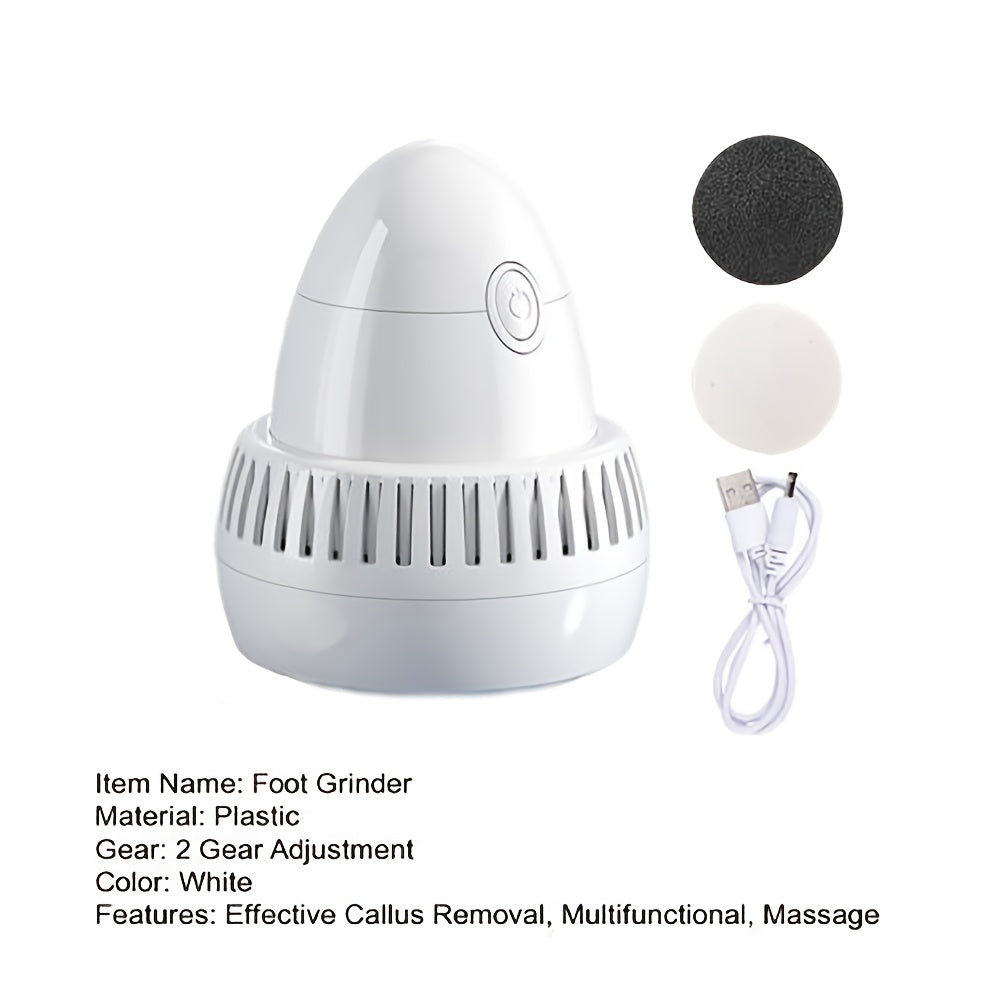 Electric Foot Callus Remover USB Rechargeable with Replaceable Heads for Hard Skin