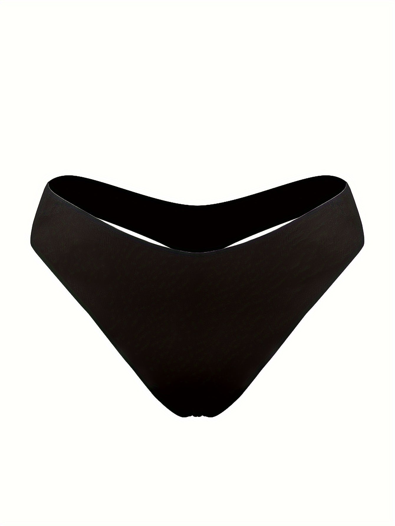 Women’s Seamless Plus Size Letter Graphic Thongs Low Waist No Show G-Strings