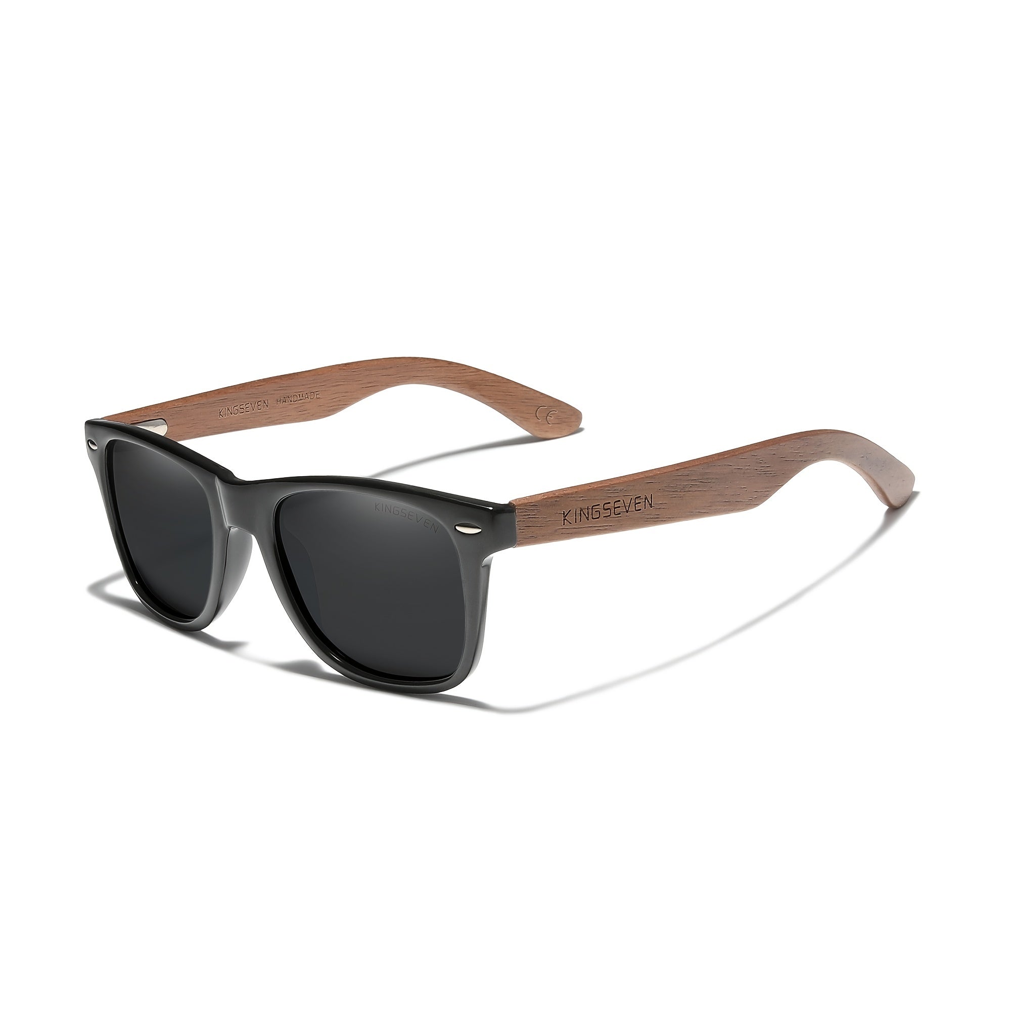 Black Walnut Wooden Sunglasses Polarized Retro Eyewear for Men and Women