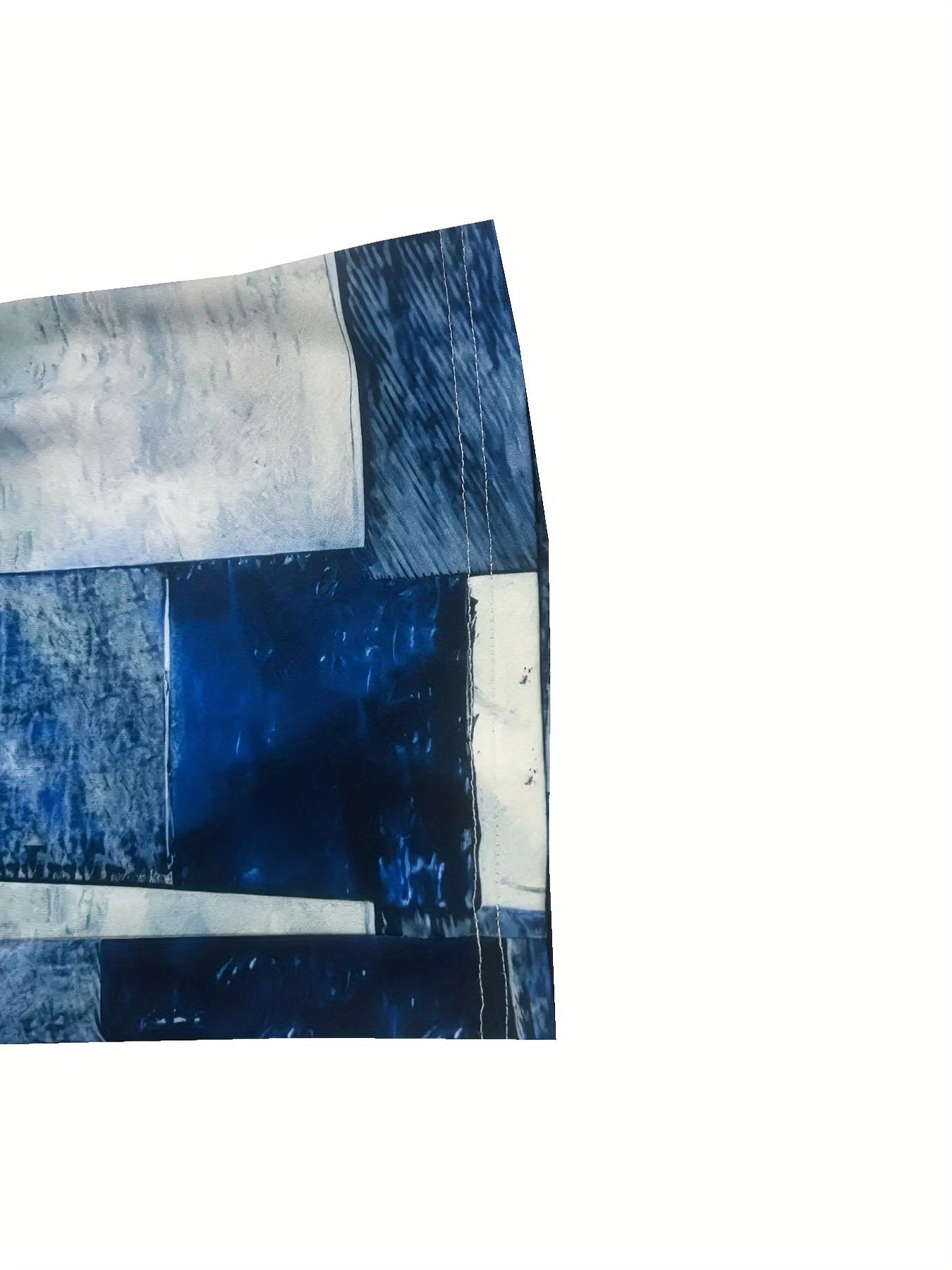 Брюки с крупным размером и пэчворком с принтом и эластичным поясом для весны и лета