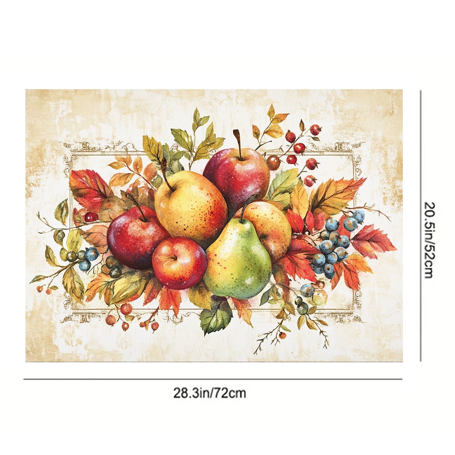 Элегантная верхняя панель газовой плиты с очаровательным дизайном на фруктовую тематику, устойчивая к воздействию тепла и царапинам, идеально подходит для современных кухонь.