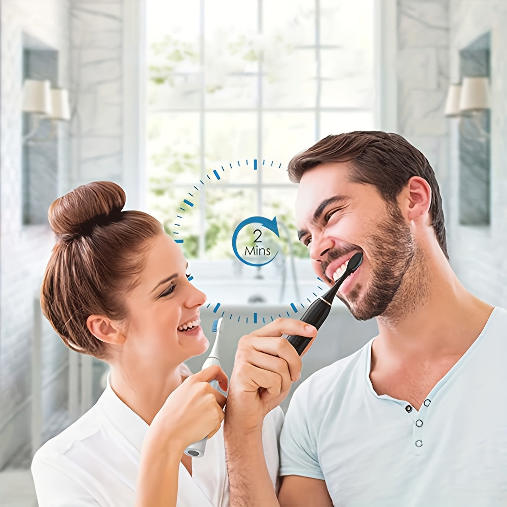 Electric Sonic Toothbrush for Adults and Students Soft Bristles USB Rechargeable