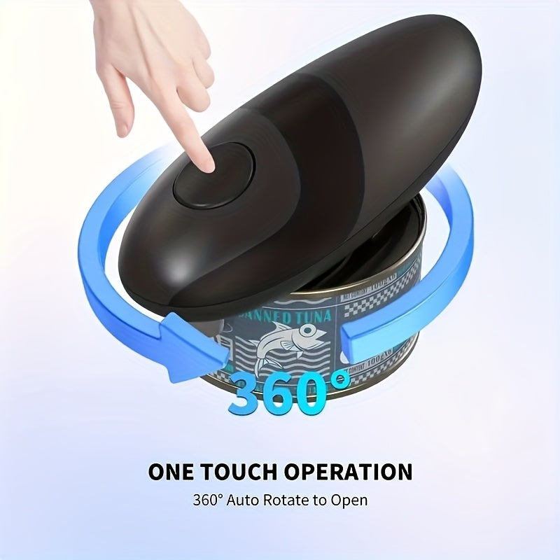 Moda bilan mos keladigan elektr bankochka ochgich, yonidan kesish dizayni bilan, keksa odamlar uchun xavfsiz chetlar. Barcha banko o'lchamlari uchun mos, batareyali va portativ.