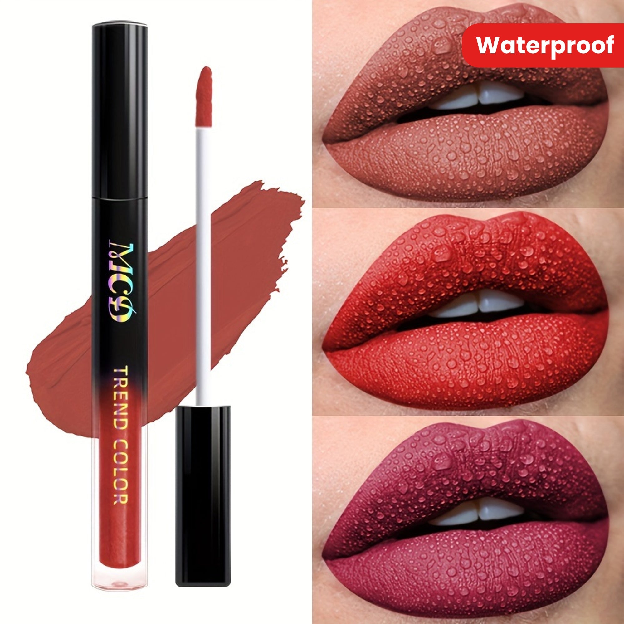 Women Long Lasting Waterproof Lip Gloss Lip Oil Lipstick Moisturizing