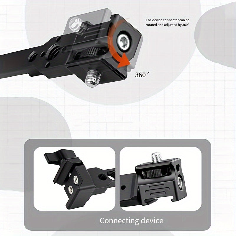 Brazo de soporte de aluminio para estabilizadores RS3 Mini RSC2, soporte lateral de extensión para accesorios de luces