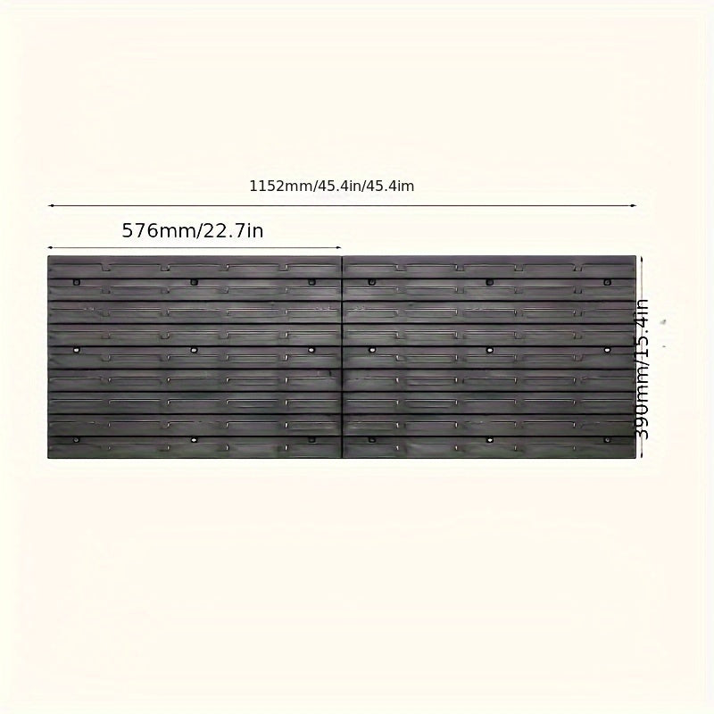 Wall-Mounted Tool Organizer for DIY, Woodworking, Automotive Storage Holds Sockets Screwdrivers Wrenches